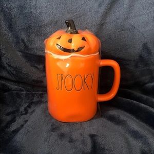 Rae Dunn spooky pumpkin mug
